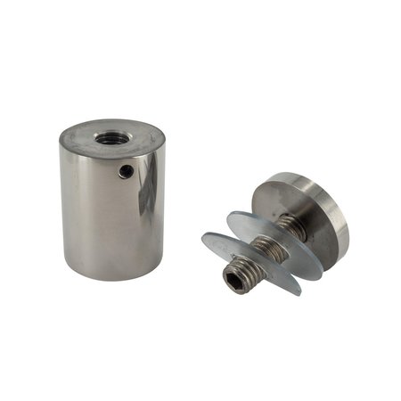 Outwater Round Standoffs, 1-1/2 in Bd L, Stainless Steel Plain, 1-1/4 in OD 3P1.56.00798